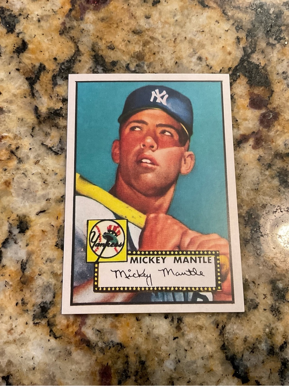 1952 Topps Mickey Mantle RC sports card MINT **REPRINT**